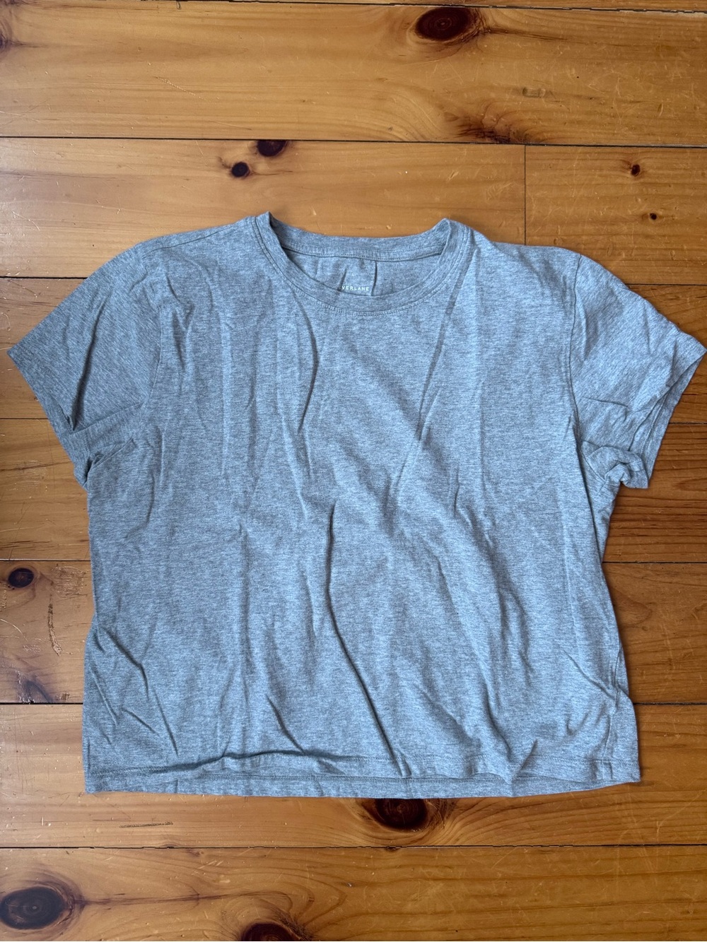 Everlane Gray Box-Cut Tee Large